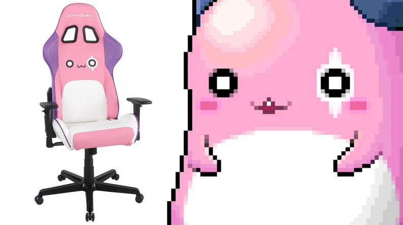 Dxracer pink best sale bean chair